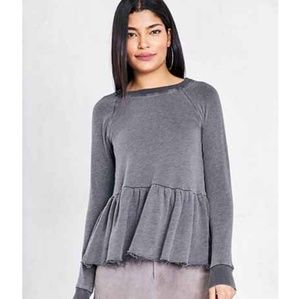 Urban Outfitters long sleeve peplum tee